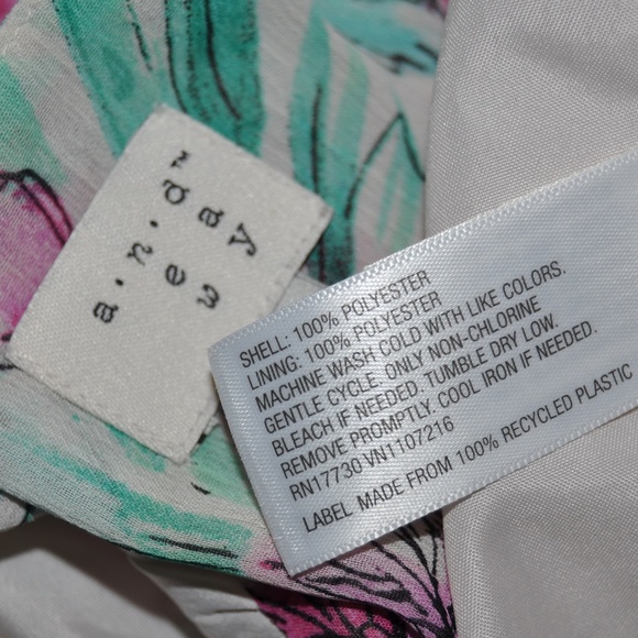 New A.N.D Floral Short Sleeve Ruffle Wrap Dress A3 - Picture 7 of 8